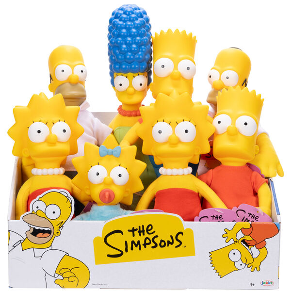 assorted simpsons plush toys
