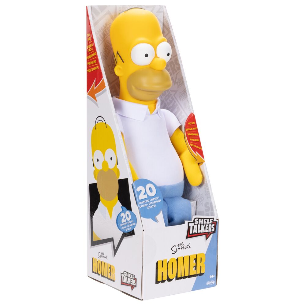 talking homer simpson plush toy (english) 33cm