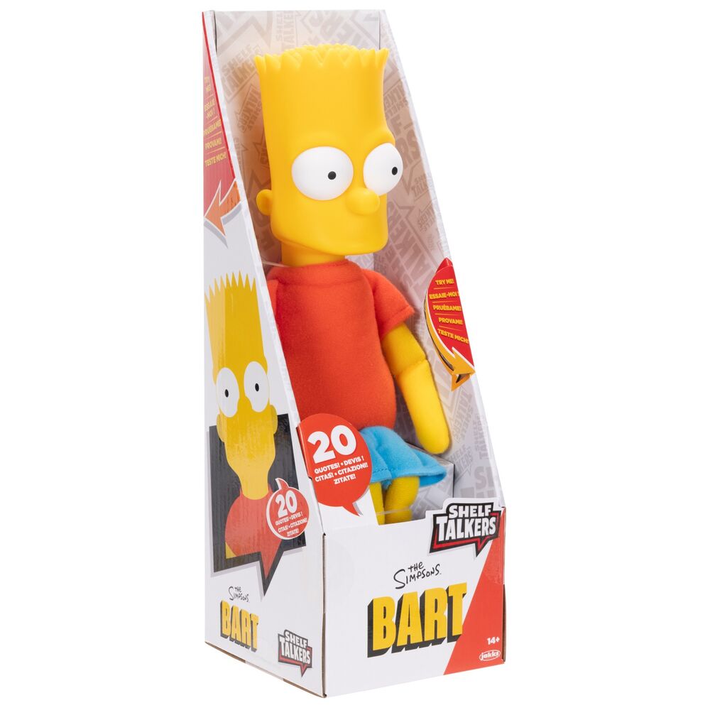 bart simpson talking plush toy (english) 33cm