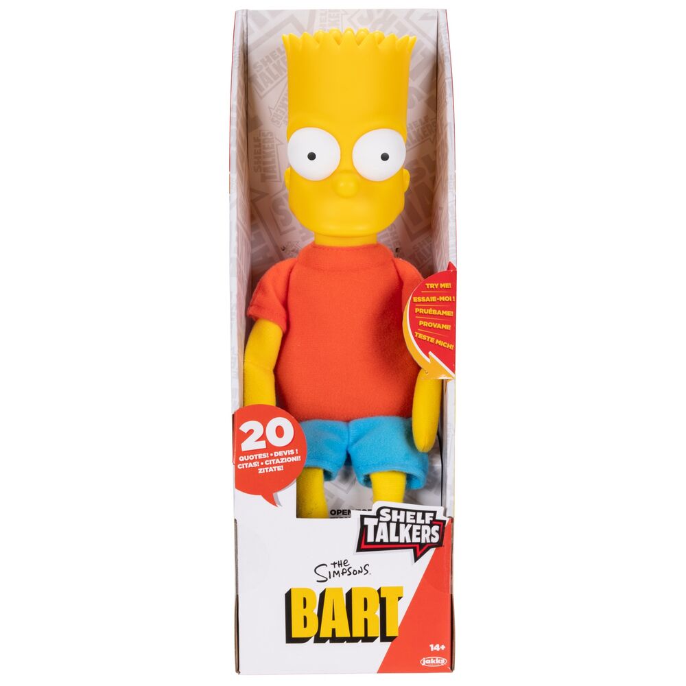 Pelúcia falante do Bart Simpson (em inglês) 33cm