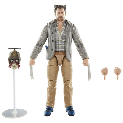 headpool with marvels logan figure  deadpool & wolverine marvel legends series 15cm