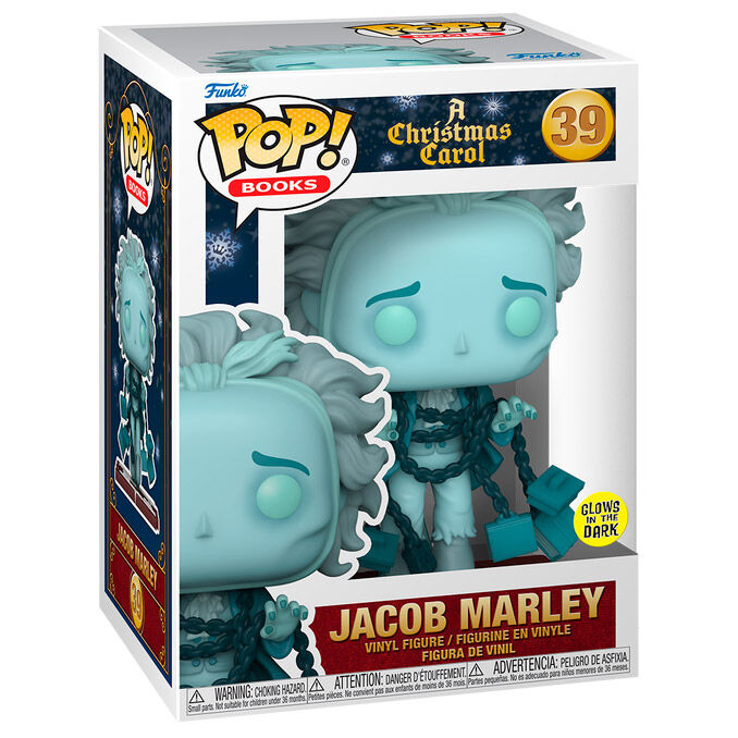 pop figure christmas carol jacob marley glows