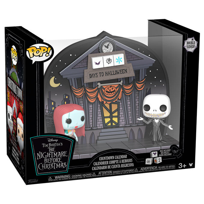 disney pop  nightmare before christmas dual sided countdown calendar