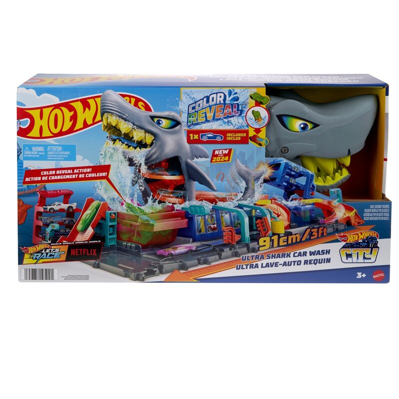 hot wheels city shark car wash
