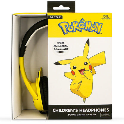 Fones de ouvido infantis Pikachu Pokémon