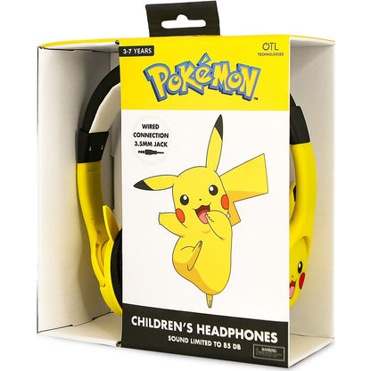 Fones de ouvido infantis Pikachu Pokémon