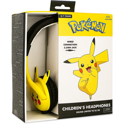 Fones de ouvido infantis Pikachu Pokémon