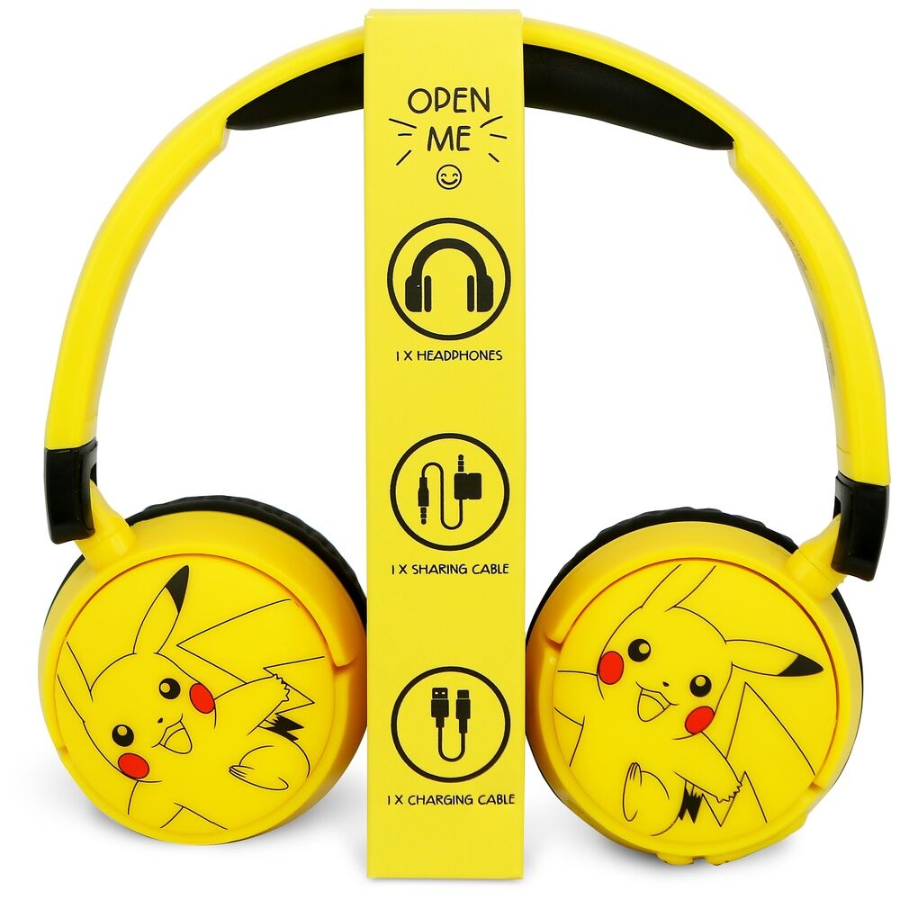 Fones de ouvido infantis Pikachu Pokémon