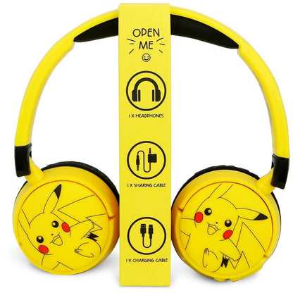 Fones de ouvido infantis Pikachu Pokémon