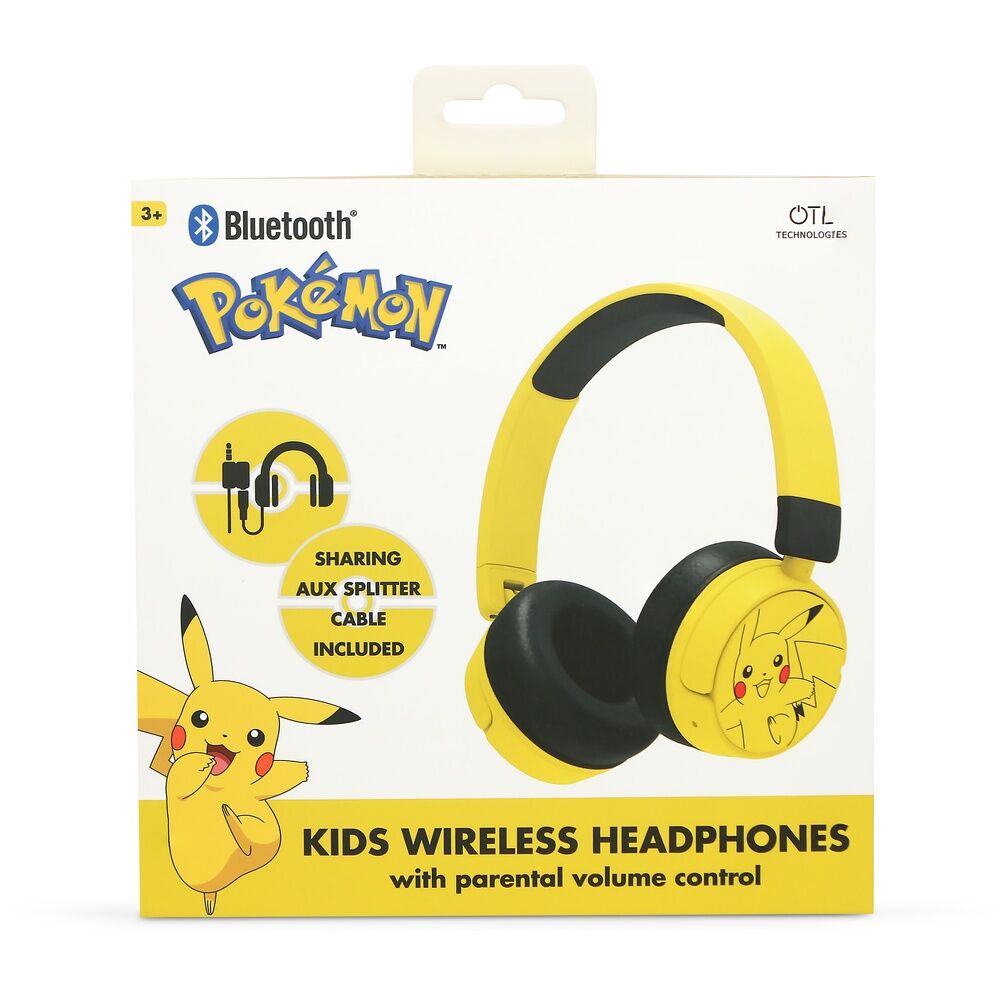 Fones de ouvido infantis Pikachu Pokémon