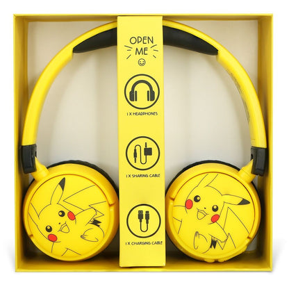 Fones de ouvido infantis Pikachu Pokémon