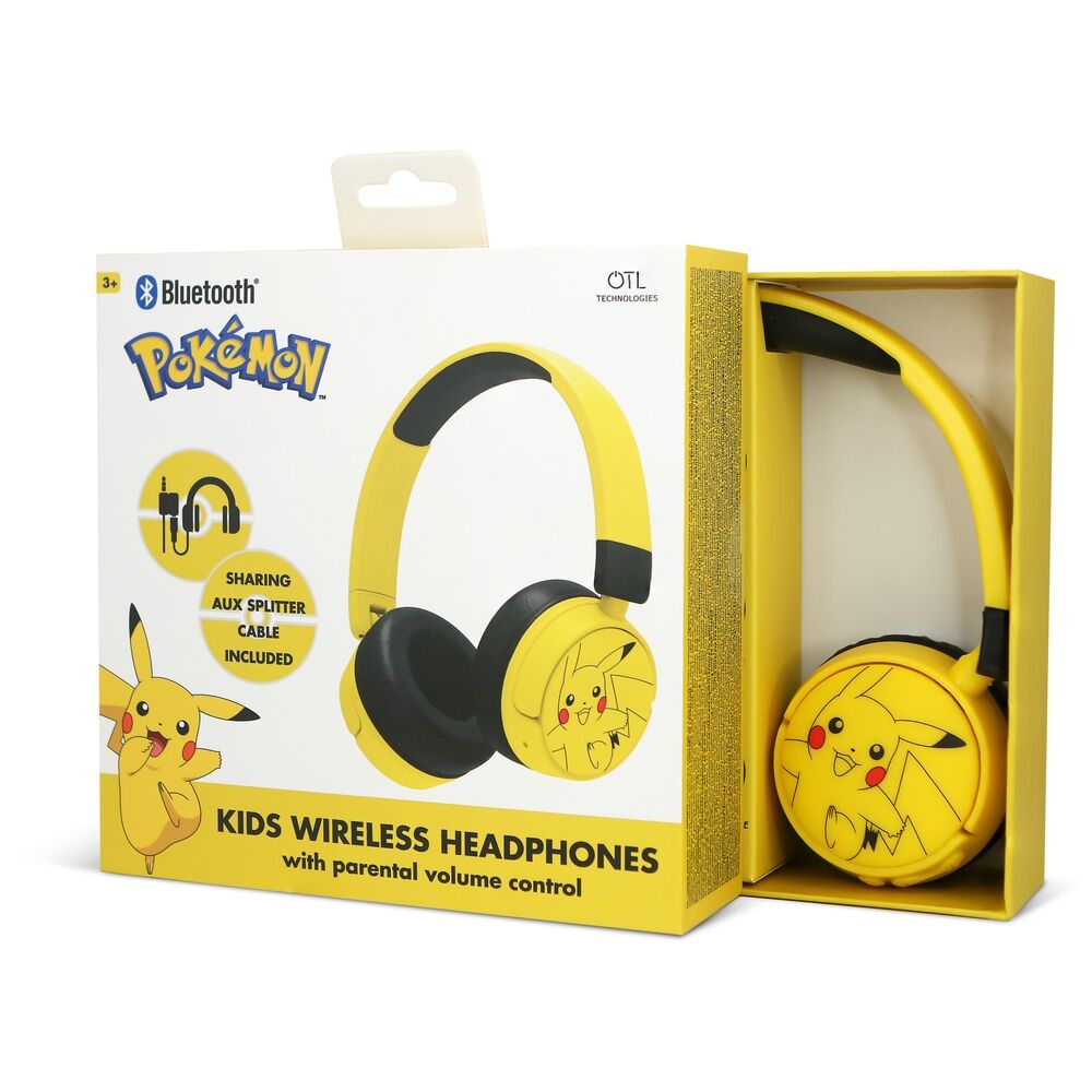 Fones de ouvido infantis Pikachu Pokémon