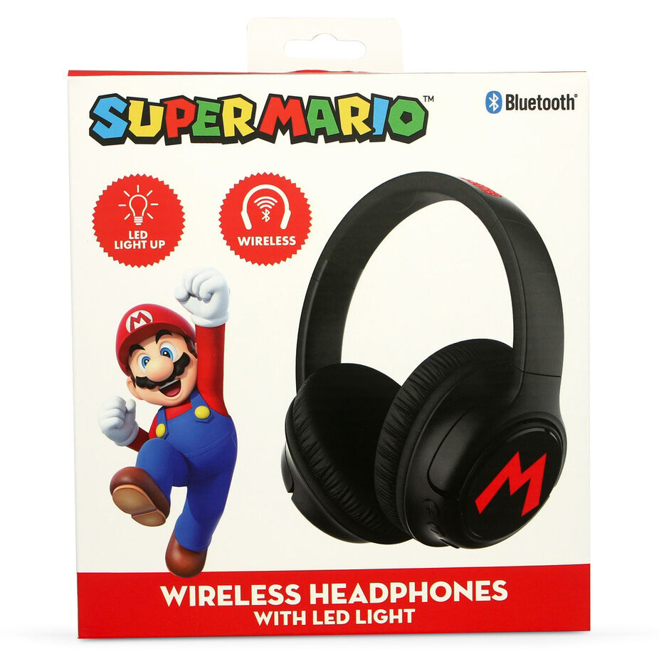 Cuffie wireless LED di Super Mario Bros