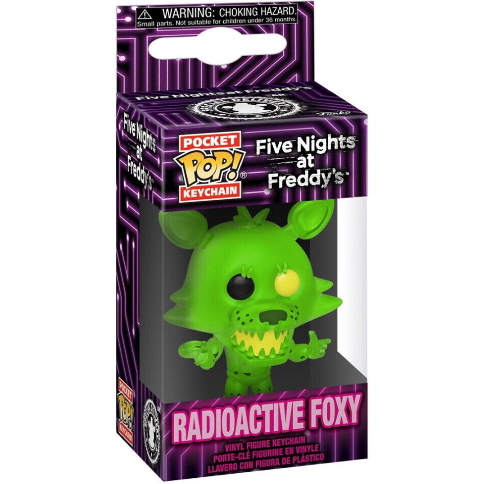 Llavero Pocket POP de Foxy Radioactivo de Five Nights at Freddy's