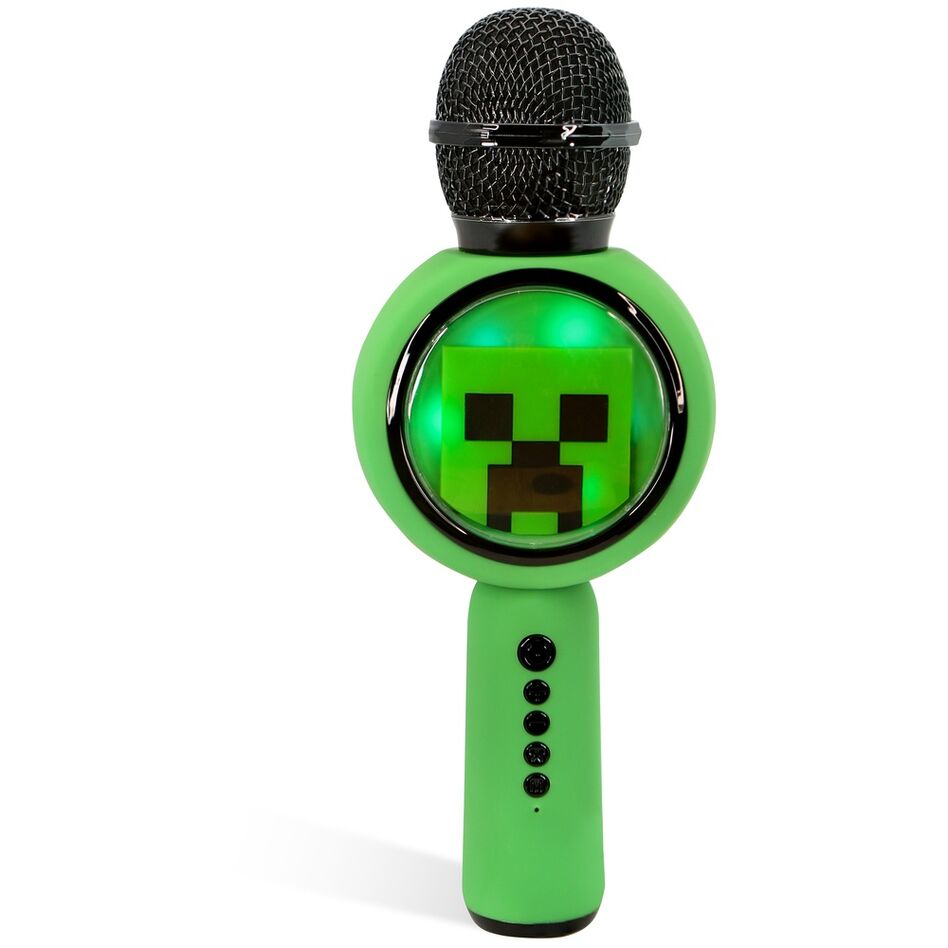 Micrófono con altavoz LED de Minecraft