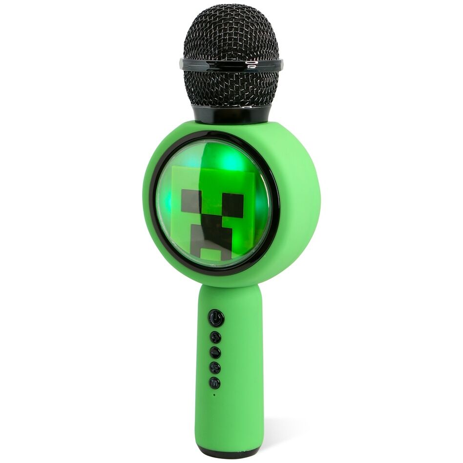 Micrófono con altavoz LED de Minecraft