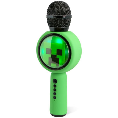 Micrófono con altavoz LED de Minecraft
