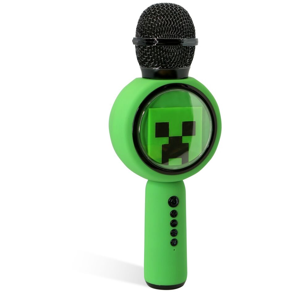 Micrófono con altavoz LED de Minecraft