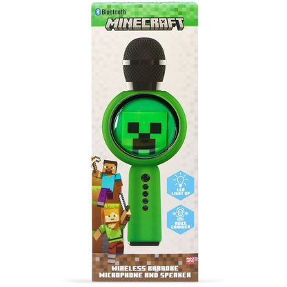 Micrófono con altavoz LED de Minecraft