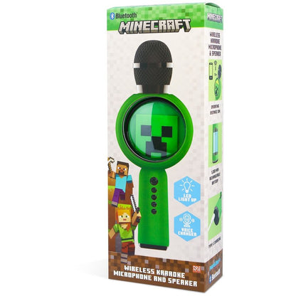 Micrófono con altavoz LED de Minecraft