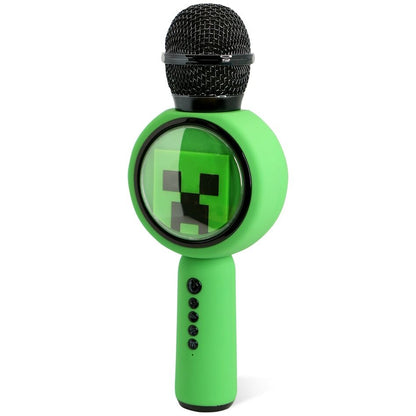 Micrófono con altavoz LED de Minecraft