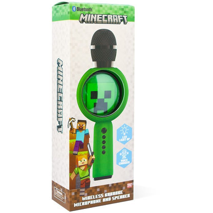 Micrófono con altavoz LED de Minecraft