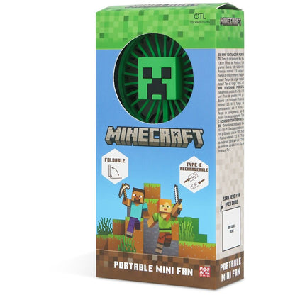 Mini ventilador portátil dobrável 3D para Minecraft