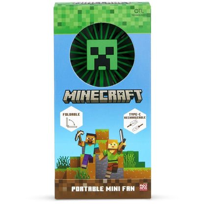 Mini ventilador portátil dobrável 3D para Minecraft