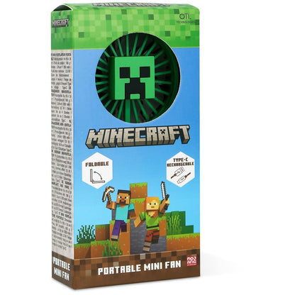 Mini ventilador portátil dobrável 3D para Minecraft