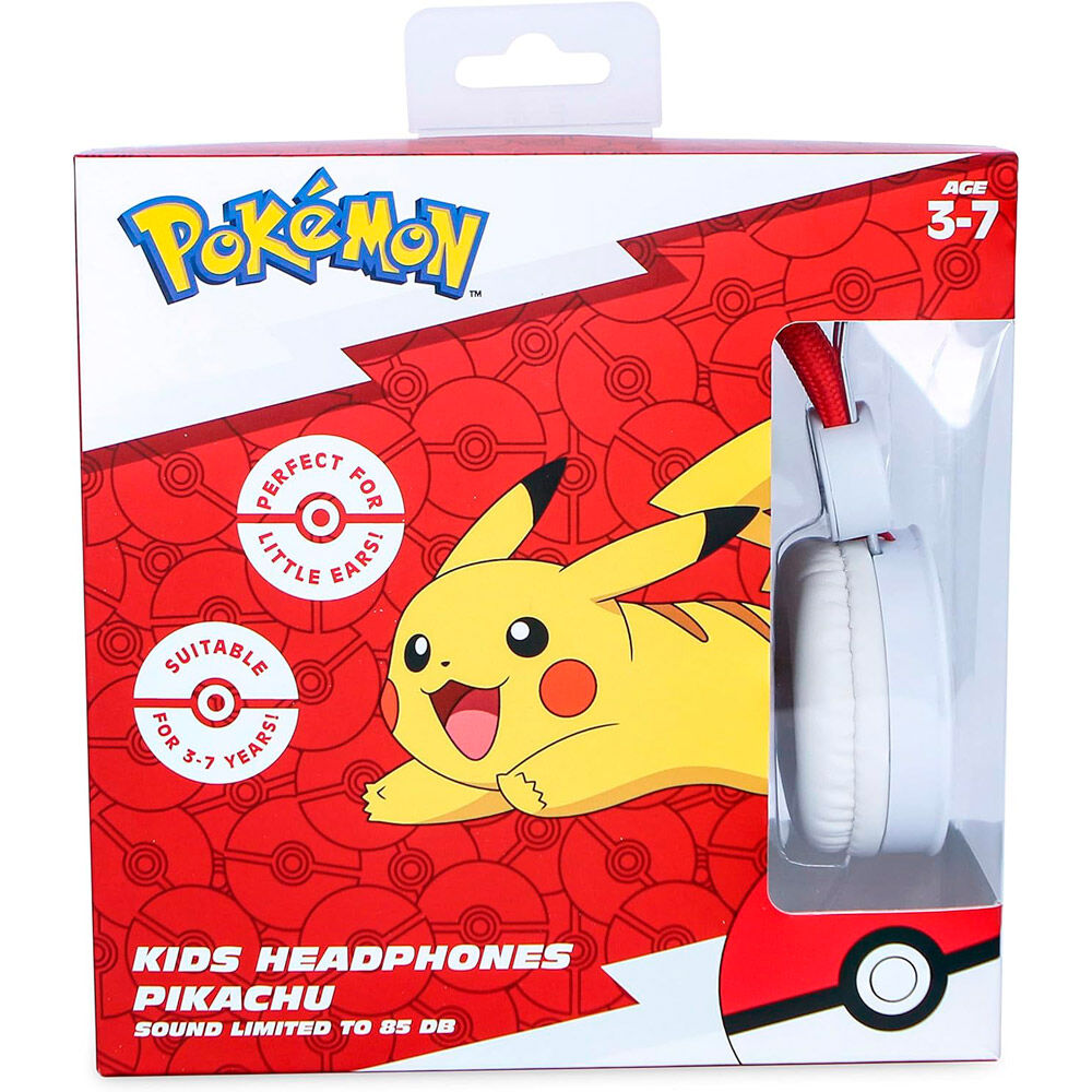 Fones de ouvido infantis Pikachu Pokémon