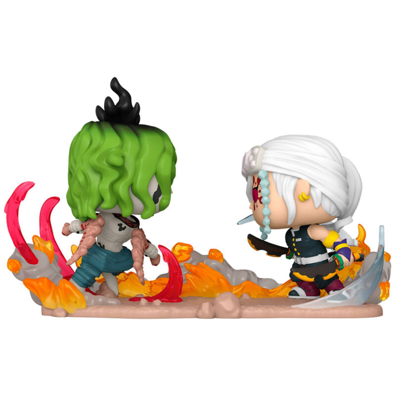 pop figure moment demon slayer kimetsu no yaiba tengen vs gyutaro