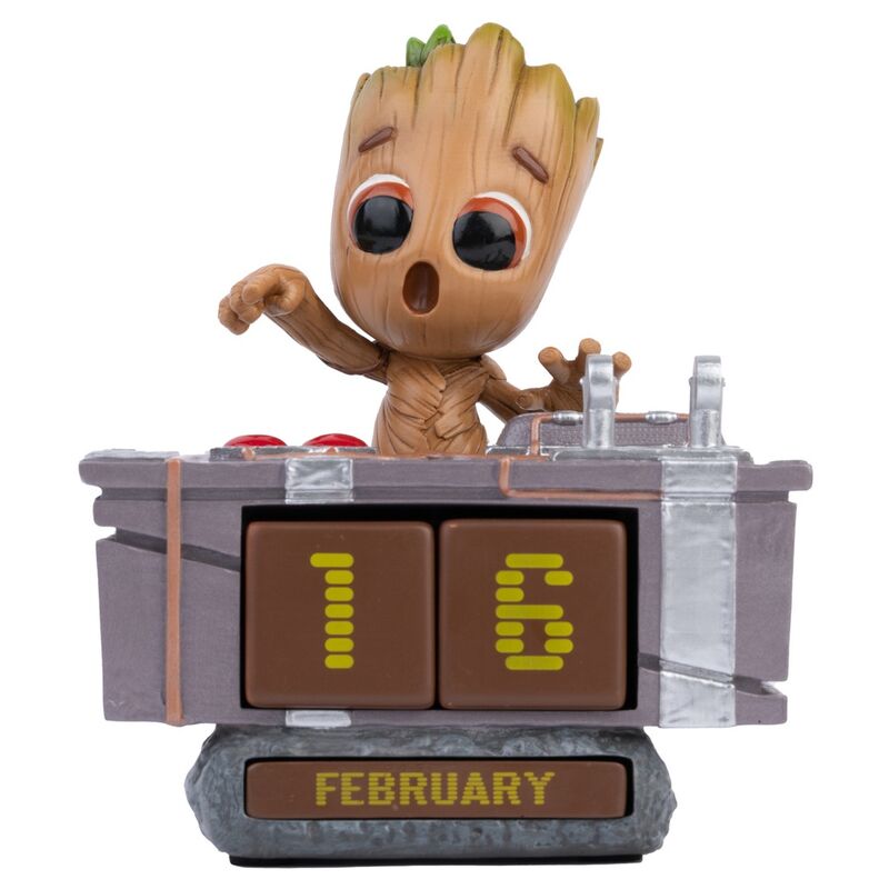 marvel guardians of the galaxy groot death button 3d perpetual calendar