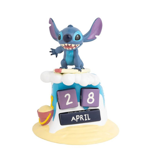 disney surfer stitch 3d perpetual calendar