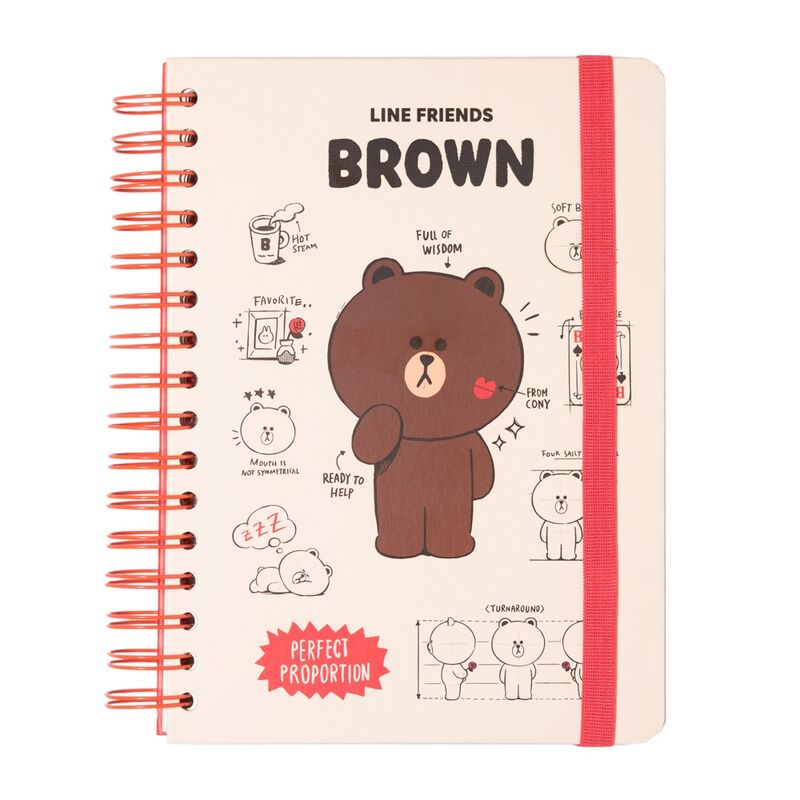 a5 notebook line friends