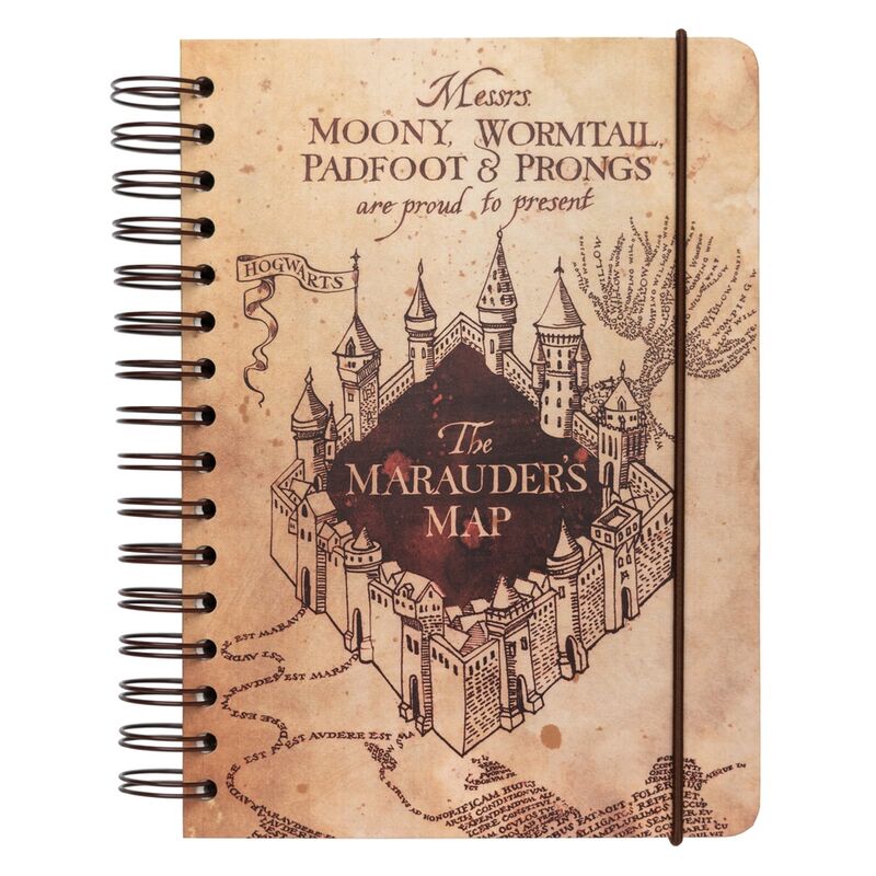 A5 Notebook Marauder's Map Harry Potter