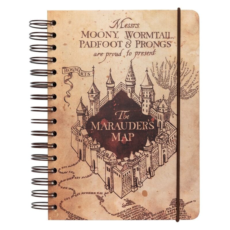 A5 Notebook Marauder's Map Harry Potter