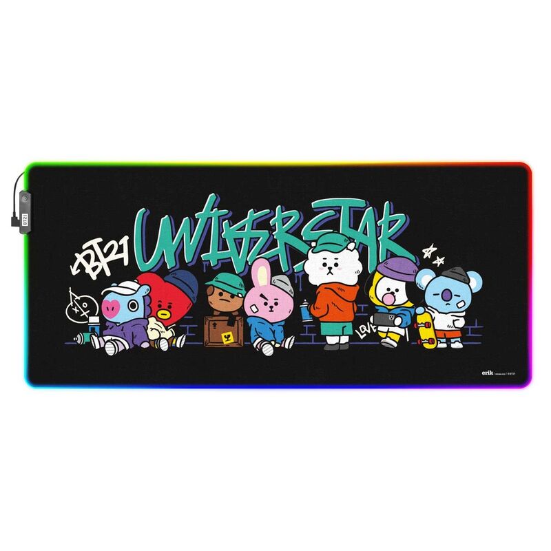 bt21 led gaming mouse pad
