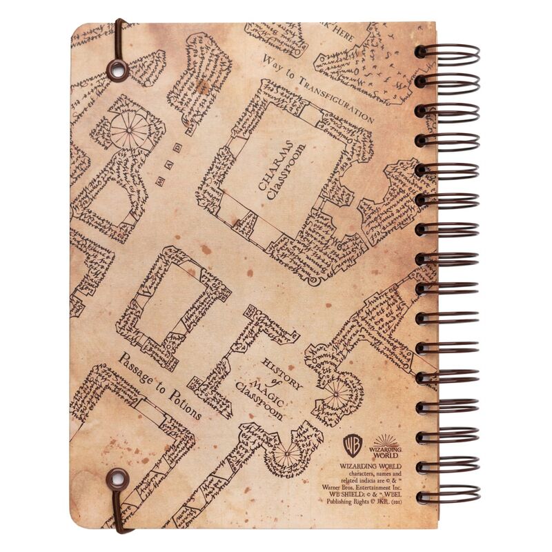 A5 Notebook Marauder's Map Harry Potter