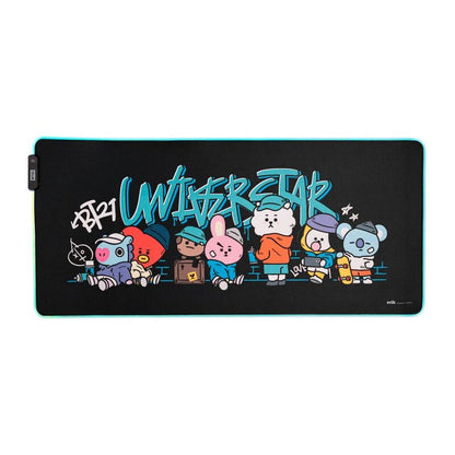 Tappetino per mouse da gioco BT21 con LED