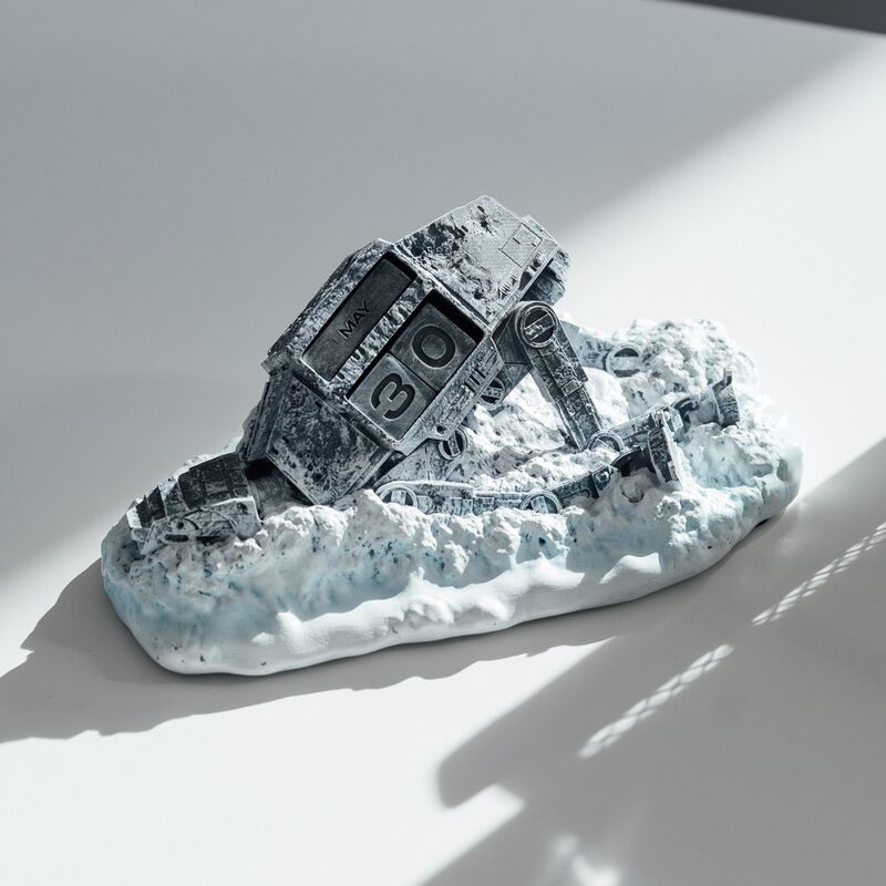 3D AT AT Downed Star Wars Perpetual Calendar