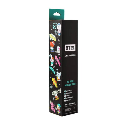 Tappetino per mouse da gioco BT21 con LED