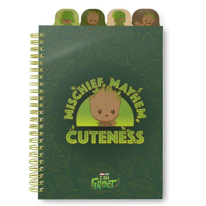 a5 notebook groot marvel