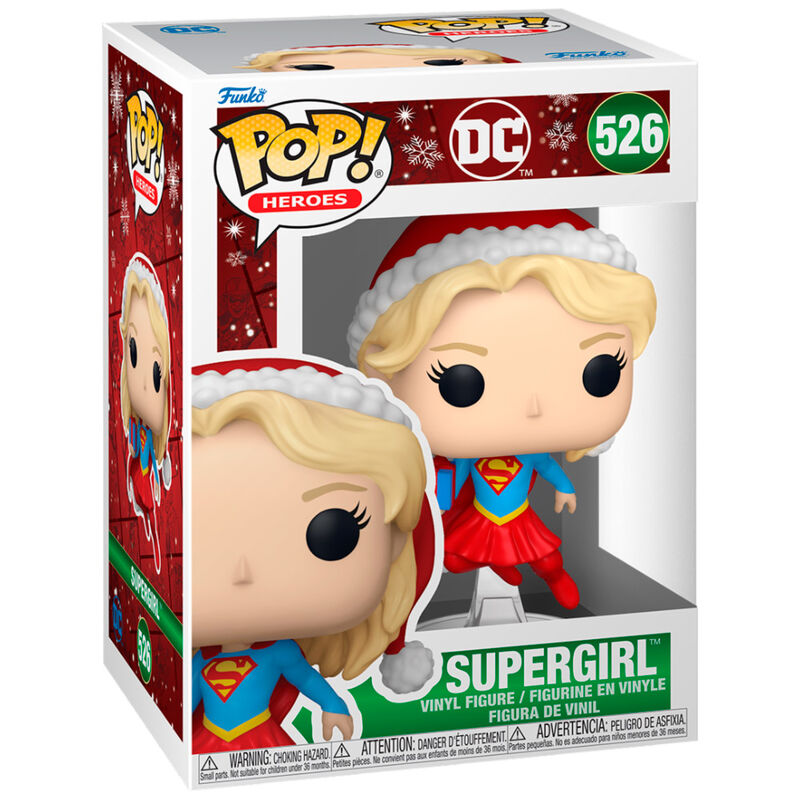 dc comics supergirl holiday pop figure