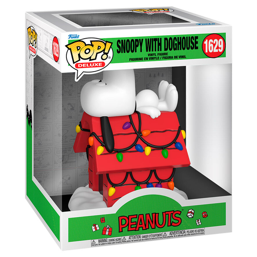pop deluxe figure peanuts snoopy with doghouse