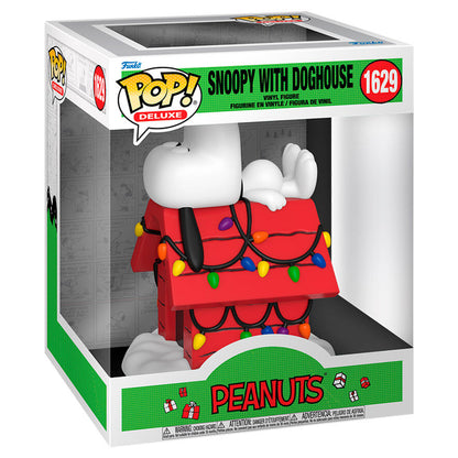 pop deluxe figure peanuts snoopy with doghouse