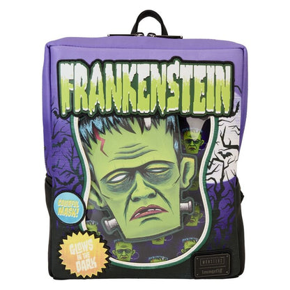 Máscara neón de Frankenstein Universal Monster Mochila Loungefly 28cm