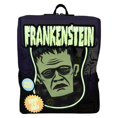 Máscara neón de Frankenstein Universal Monster Mochila Loungefly 28cm