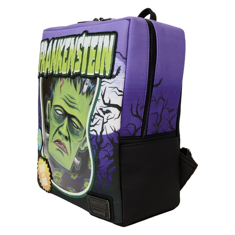 frankenstein neon mask universal monster loungefly backpack 28cm