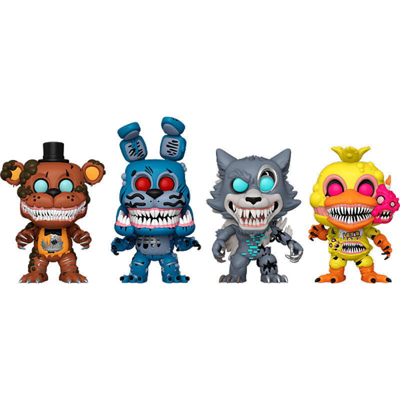Blister of 4 POP figures Five Nights at Freddys Exclusive