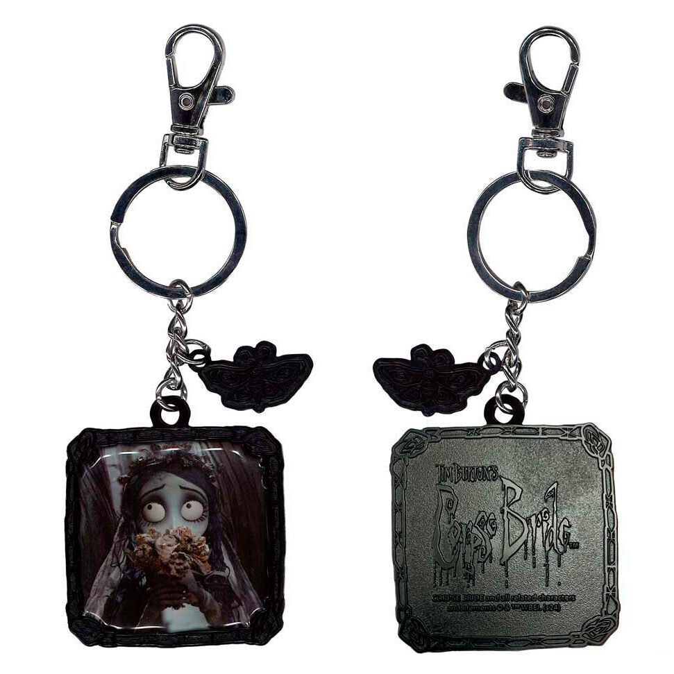corpse bride flower keychain